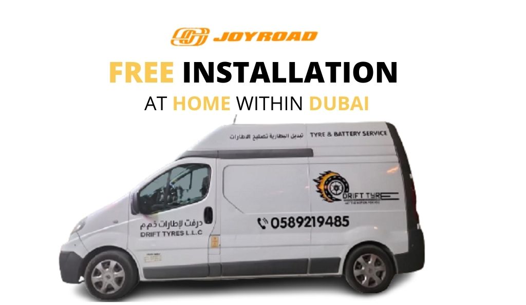tyresonlinestore.com offer free tyres installation at home within dubai