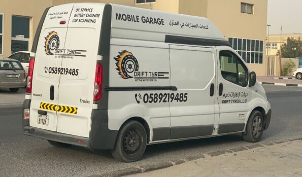 Purchase & Installation of the Tyres You can opt-out of free mobile van services at the time of the tire purchase from Tyresonlinestore.com. Our free mobile fitment service van will come at a given location and time. Within Dubai and very nominal charges for Sharjah, Ajman, & Abu Dhabi. Our highly trained technicians will do the installation, tire fitting, wheel balancing, and air/nitrogen filling on the spot.